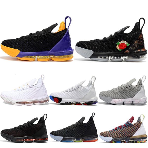 

16 mens basketball shoes 16s 1 thru 5 i promise king oreo fresh bred triple black lakers designer sports sneakers 7-12 drop ship
