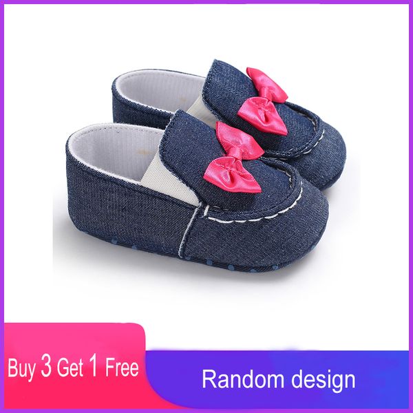 

children's bow-knot shallow first walkers newborn kids toddler shoes casual soft baby girls boys butterfly-knot moccasin loafers