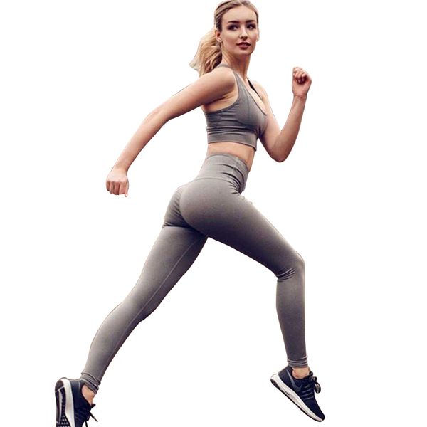 

yoga sets women gym clothes bra pants set workout clothes for woman sport wear seamless leggings 2 piece set, White;red