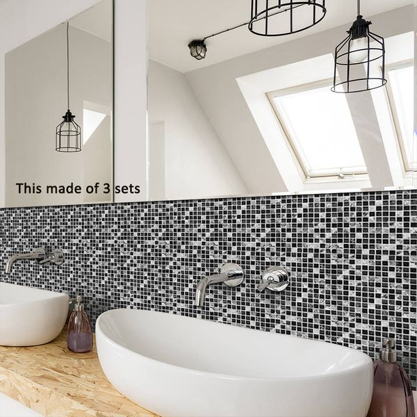

tile sticker waterproof bathroom kitchen wall stickers self adhesive mosaic marble morroco backsplash tiles brick decor