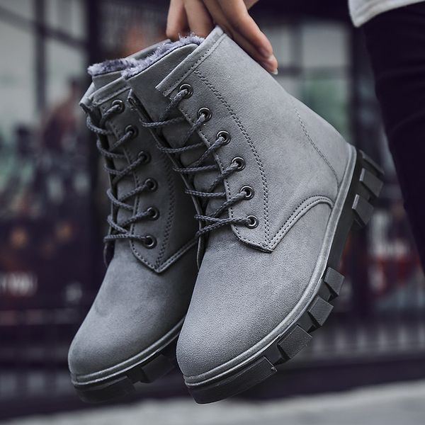 

2019 autumn winter women ankle boots new fashion woman snow boots for girls ladies work shoes plus size 35-40, Black