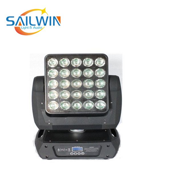 Luce da palcoscenico super fascio 5x5 matrice accecatrice infinita 25x10w RGBW4in1 luce a testa mobile a led