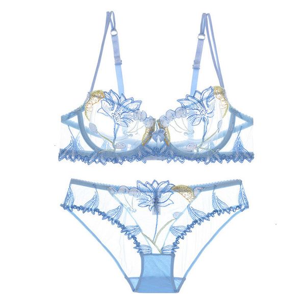 

sexy bra set 2019 мода цветы вышивка белье установить кружева синий белье набор женщин сексуальный выдалбливают see through бюстгальтер розо, Red;black