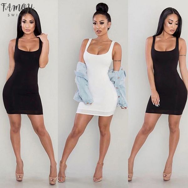 

sexy bodycon летнее платье спагетти ремень бинты сплошной цвет tight мини платье партии вскользь основной пляж платье короткое горячее, Black;gray