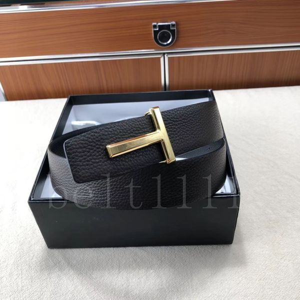 

fashion belt genuine leather business belts for men big buckle fashion mens leather belts wholesale with box, Black;brown