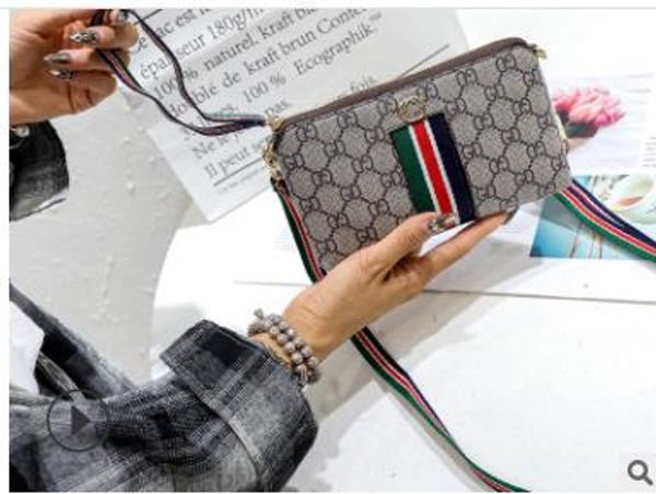 

N63106 POCHETTE FELICIE Grid pattern white Real Caviar Lambskin Chain Flap Bag LONG CHAIN WALLETS KEY CARD HOLDERS PURSE CLUTCHES EVENING