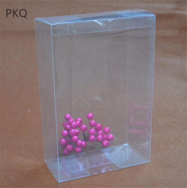 

50pcs 11 sizes transparent plastic boxes clear pvc packaging box party gift storage box candy/present display