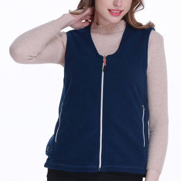 

usb infrared heating vest winter electric thermal 3 level heated jacket, Black;white