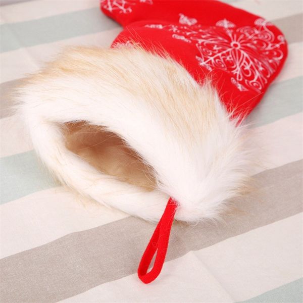 

christmas stocking candy bag snowflake embroidered socks christmas tree hanging ornament pendant toy gifts