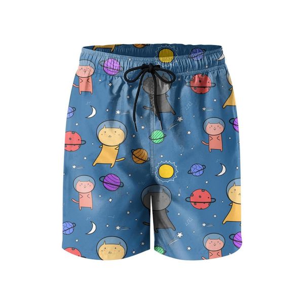 

men's swimming trunks cute cats astronauts planets running beach board shorts cool cute cats kittens pet selfies kitten playing ball ca