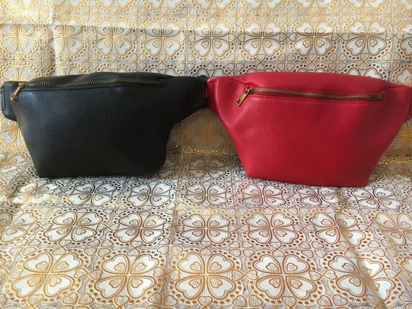 

new design waist bag black cowhide heart waist bags wallet women red waist crossbody bag shoulder bags #g58158g
