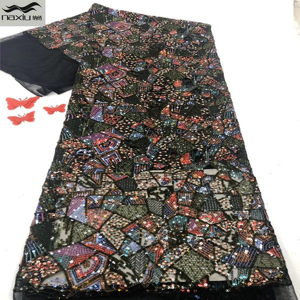 

madison tulle net lace fabric african party dress embroidery sequins lace fabric for african nigerian wedding dress, Pink;blue