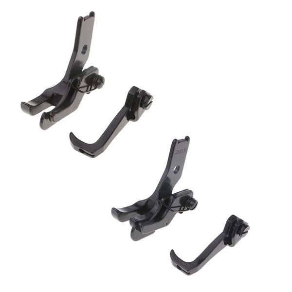 

2pcs single needle guiding feet for industrial sewing machine, black, steel,