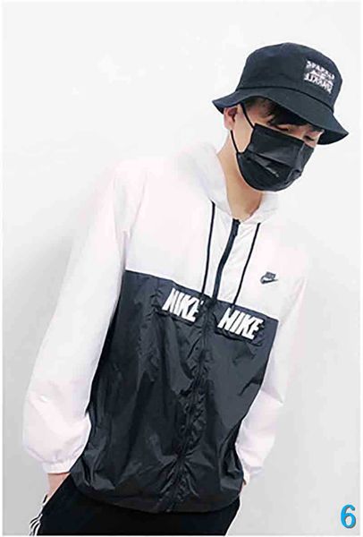 

mens designer jackets 2019 new fashion casual letter print contrast color panelled hooded men clothing cotton blend size s-2xl 6, Black;brown