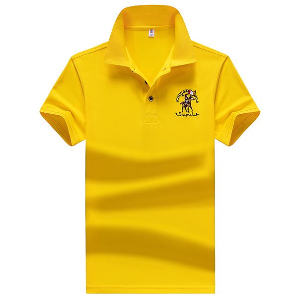 

2019 men new style short-sleeved polo shirt korean-style trend lapel t-shirt young men's slim fit t-shirt casual men's wear, White;black