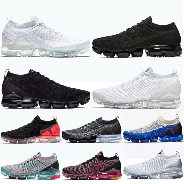 

2020 ale classic tn fly knit 3.0 triple black pure platinum trainer orange yellow symbol south beach designer luxury running shoes, White;red