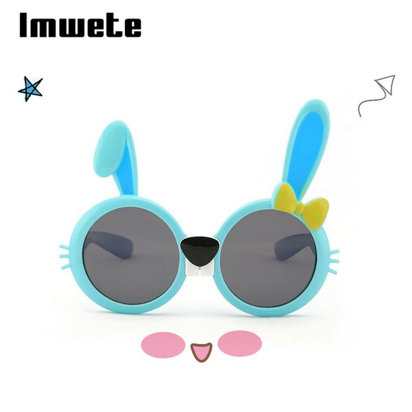 

imwete tac polarized child sunglasses lovely shape comfortable coating high clear lens for child anti glare goggles uv400, Blue