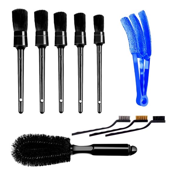

car detailing brush set car interior cleaning kit includes wire brush detail for cleaning interior