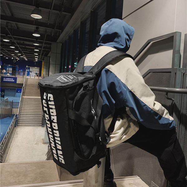 

new super large capacity travel backpack men's personality street fashion multifunctional shoulder sports backpack fashion