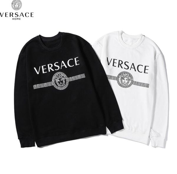 

оптовая высокое качество мужчины роскошные дизайнерские толстовки кофты спортивный костюм бренды мужчины пуловер с длинными рукавами письмо, Black