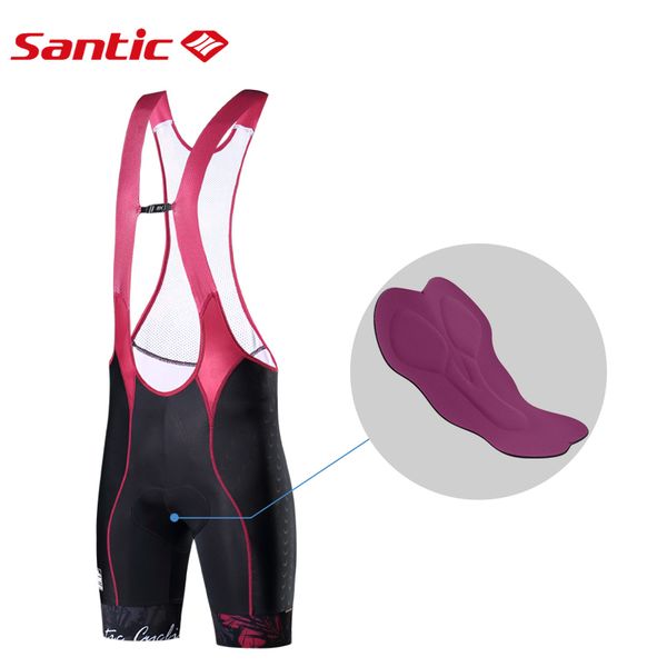 

santic women cycling bib shorts mountain road cycling shorts pro 4d pad breathable quick dry mesh back short tights