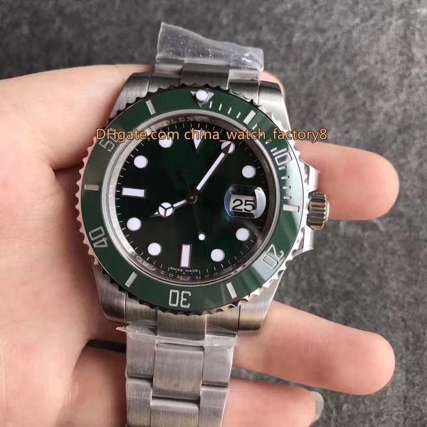 

9 style selling v5 version asia 2813 movement 40mm 116610 116710 116613 114060 44mm 116660 d-blue ceramic bezel automatic mens watches, Slivery;brown