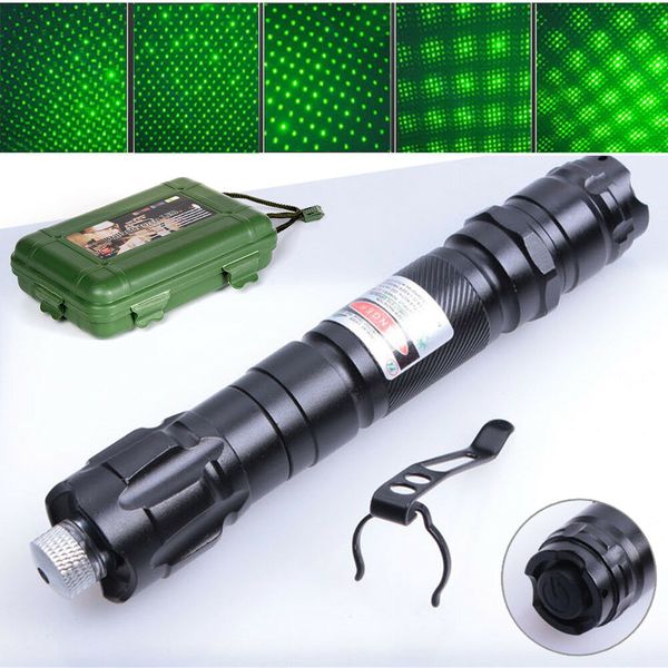 

50 mile great powerful laser pointer pen stylus beam light lights 5mw professional high power laser 532nm visible beam burn focus us/eu plug
