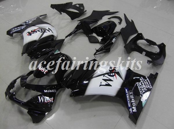 

4 gifts injection mold new abs motorcycle full fairings kits fit for kawasaki ninja250r ex250 zx250r 250 2008 - 2014 body set black west