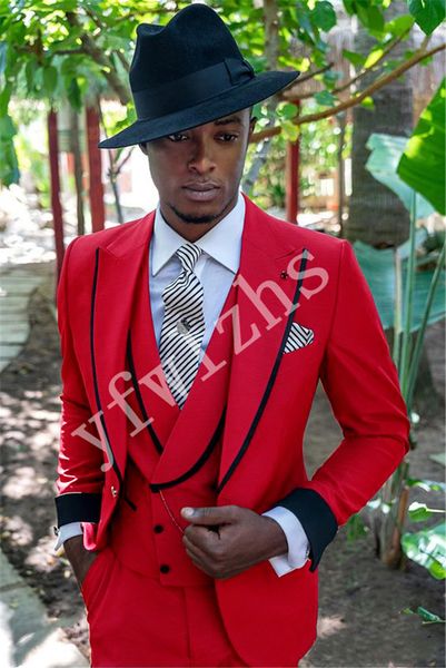 

высокое качество one button beige пик нагрудные groom tuxedos мужские костюмы свадебные / выпускной вечер / ужин шафер blazer (куртка + штан, Black;gray