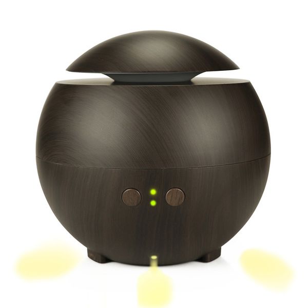 

air ultrasonic humidifier for home essential oil diffuser atomizer air freshener mist maker light wood with led night light