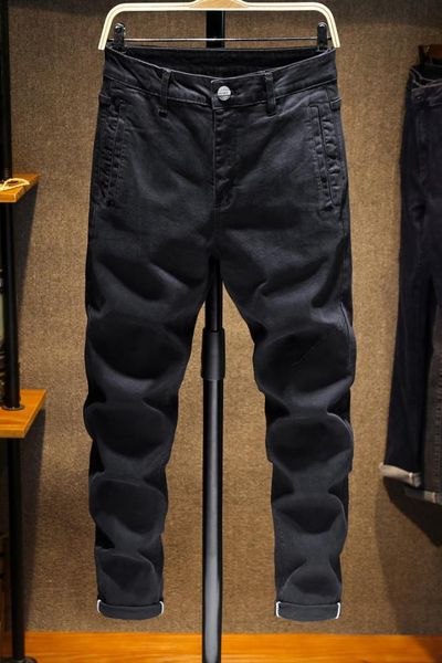 

men jeans skinny jeans small straight male version of the new men's trousers qiu dong, Blue