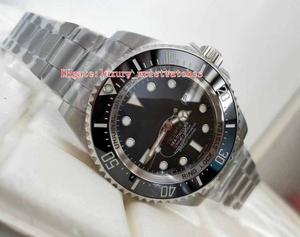 

2 color wristwatch v5 version 44mm sea-dweller 116660 d-blue black ceramic bezel asia 2813 movement automatic mens watch watches, Slivery;brown