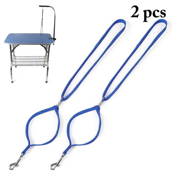 

48cm 2pcs pet grooming loop dog grooming dog pet cat animal loop lock clip rope for table arm bath traction