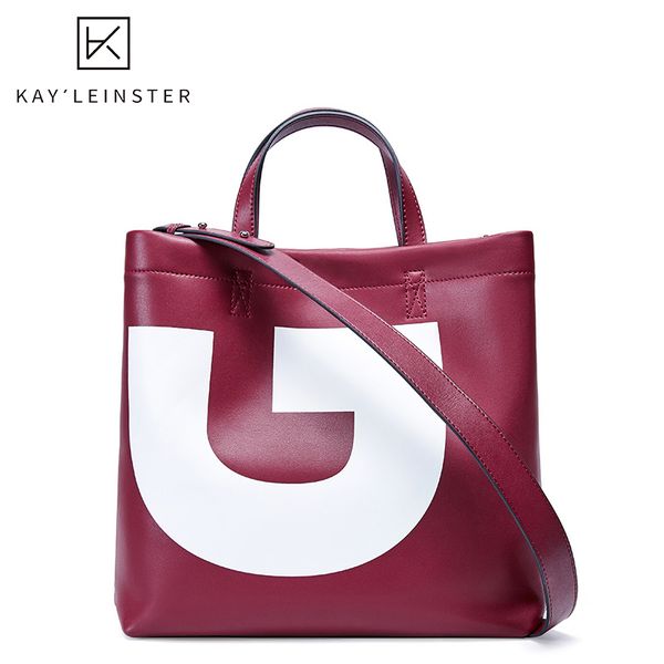 

мода пролитой кожи женские сумки цвета контраста европейских и американских плечо сумка большой емкости письмо ковш сумки женский