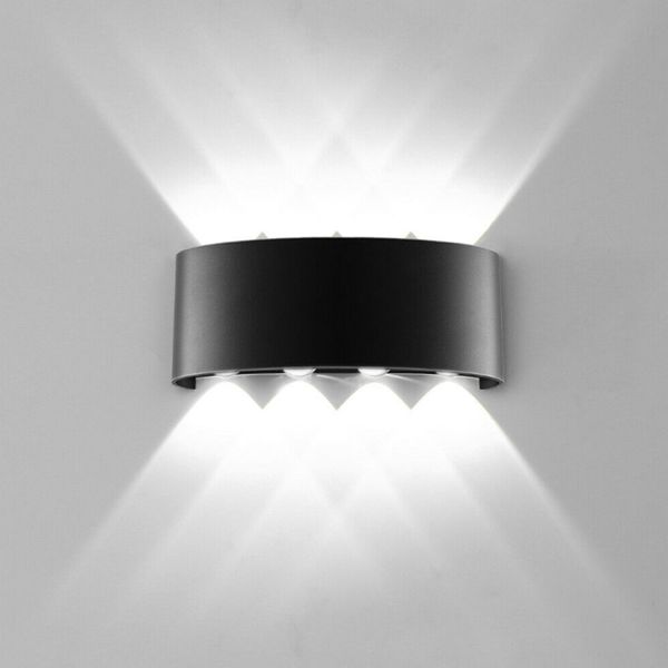

led wall light 8w dual head sconce lamp fixture outdoor lighting indoor home decoration aluminum l wall lamps ac 85-265v