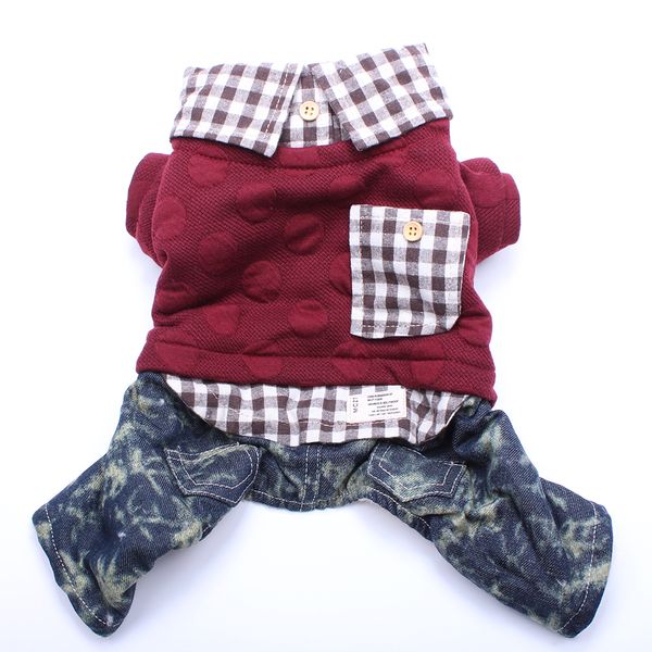

winter warm dog pet coat jacket fleece pet puppy jumpsuit hoodie outfit for dogs small