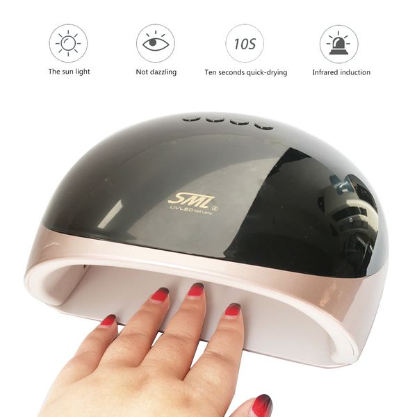 

68w uv led nail dryer for all nail gels dual light lamp art tool 10s/30s/60s timer professional lamps lcd display