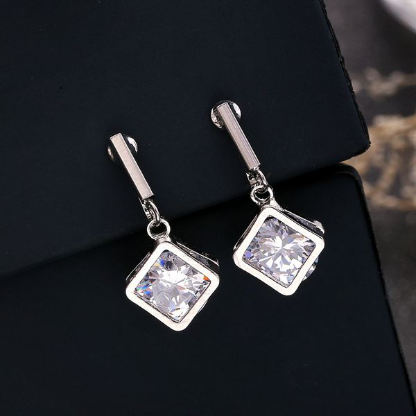 

non piercing earrings clip on earring zircon without puncture for women no ear hole, Golden