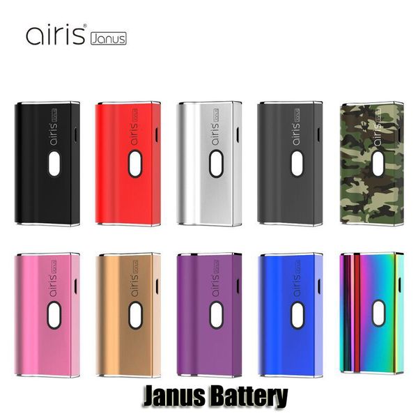 

100% оригинал Airis Janus батарея 650 мАч подогревать переменное напряжение VV 2 в 1 Box Mod для 510 толстый масляный картридж Vape стручки аутентичные