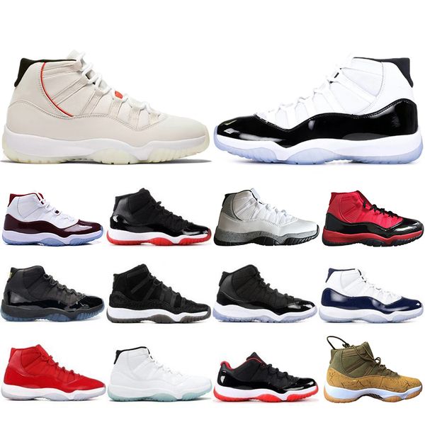 

2019 New 11 11s Mens Basketball Shoes Concord 45 Atmosphere Grey Platinum Tint Space Jam Gym Red Designer Men Sport Sneakers US 5-13