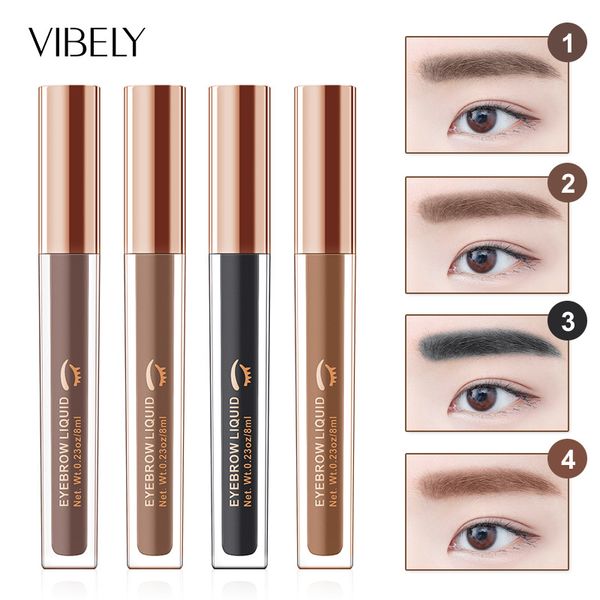 

4colors professional eye brow cream pencil high brow tint makeup eyebrow gel with brush for women cosmetictools eyebrow pen