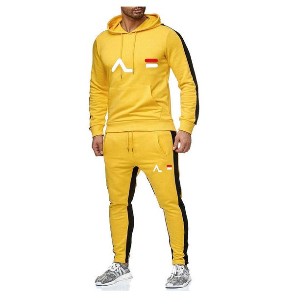 

cross border european and american wholesale men's leisure sports suit 2-piece business leisure sports suit running, Gray