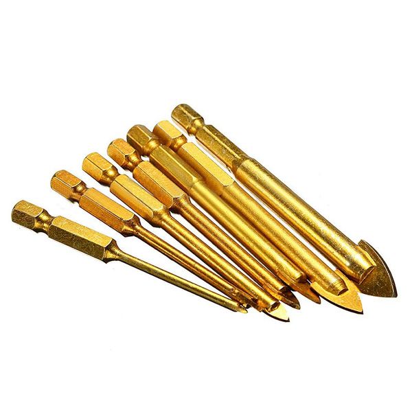 

7pcs spear head drill bits drill bit set for mable tile ceramics glass granite