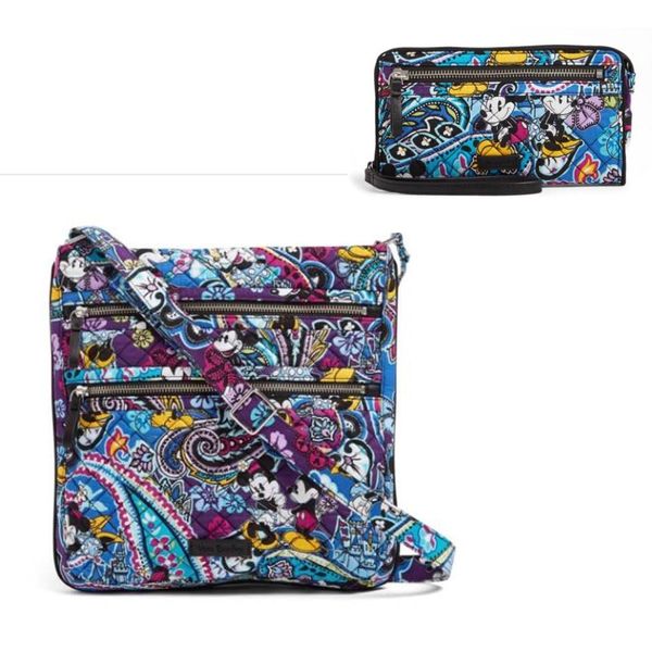

Мультфильм Patternic Тройной Zip Hipster Crossbody матч с кошельком