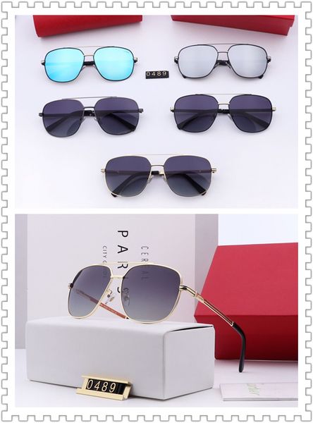 

2019 designer fashion sunglasses, men's sunglasses, high-definition polaroid lenses (0489, White;black