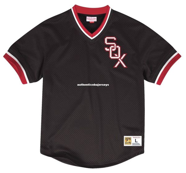 

chicago mitchell & ness men's "team win" mesh jersey shirt, Black;blue