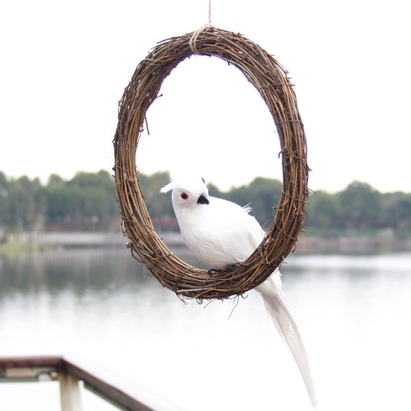 

natural rattan wreath wedding decoration wreath diy garland crafts home door grand christmas tree decor party ornament access