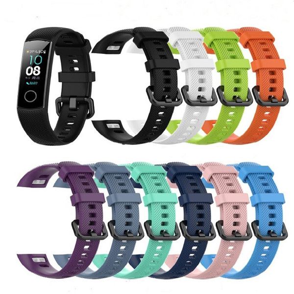 

replacement silicone wrist band for huawei honor band 4 smart wristband strap silicone watchband smart bracelet