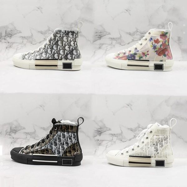 

19fw b23 oblique high low sneakers vintage platform obliques technical leather luxury shoes mens shoes womens new fashion trainers