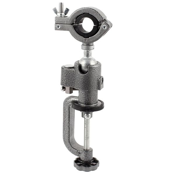 

promotion aluminium alloy electric drill support stand bench table clamp vice